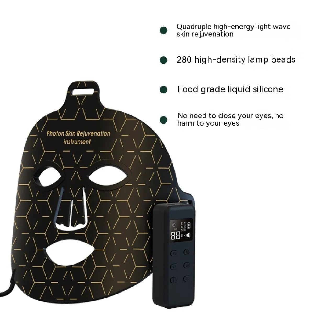 Infrared LED Phototherapy Face Mask