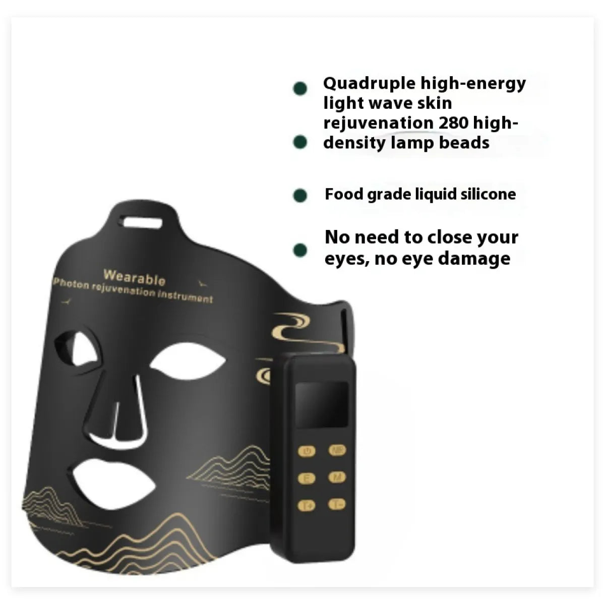 Infrared LED Phototherapy Face Mask