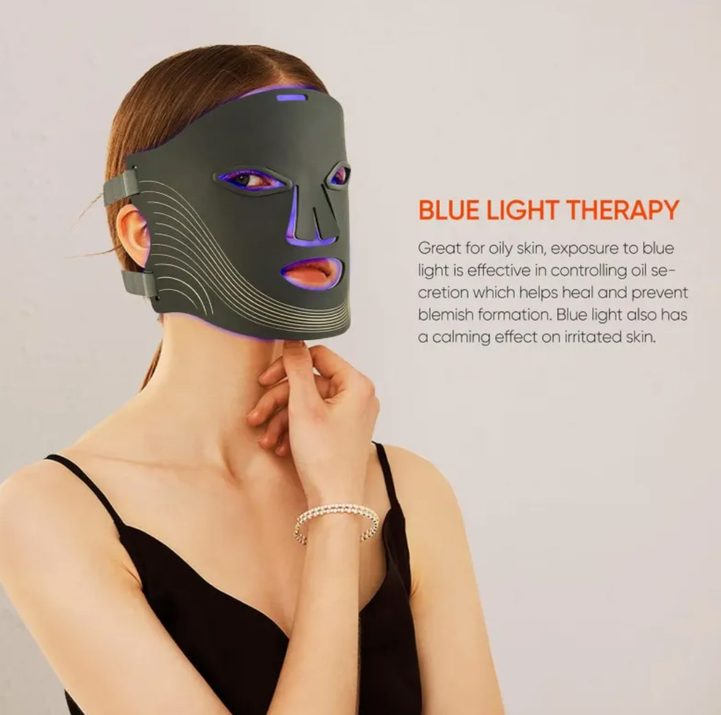 7-Color Wireless LED Therapy Face Mask