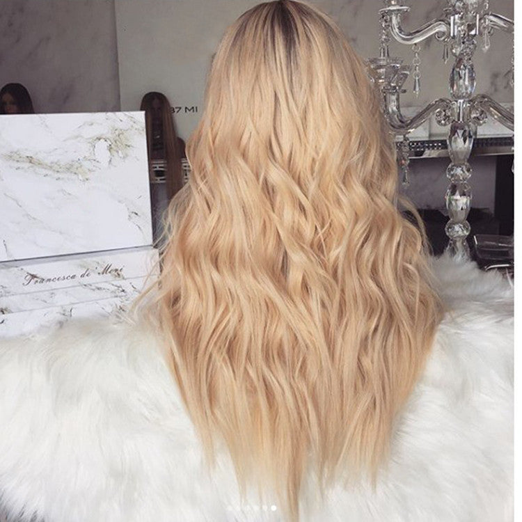 American Style Mid-length Curly Wig-3