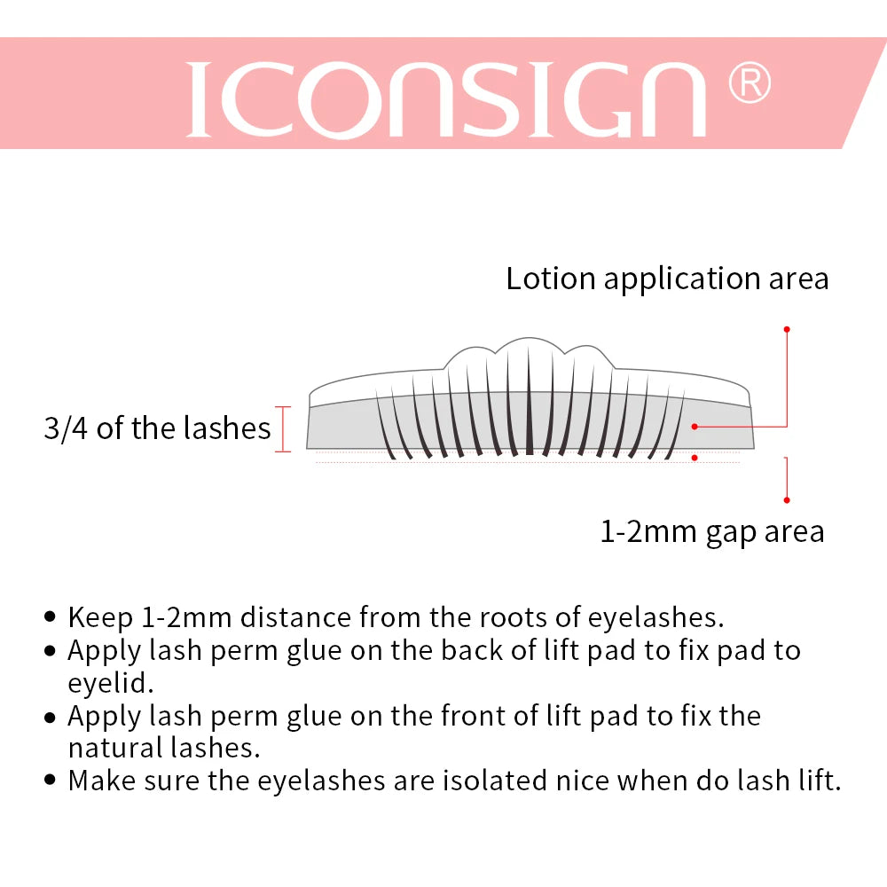 ICONSIGN Lash Lift Kit Lifiting Eyelash Enhancer. Curls last 6-8 weeks