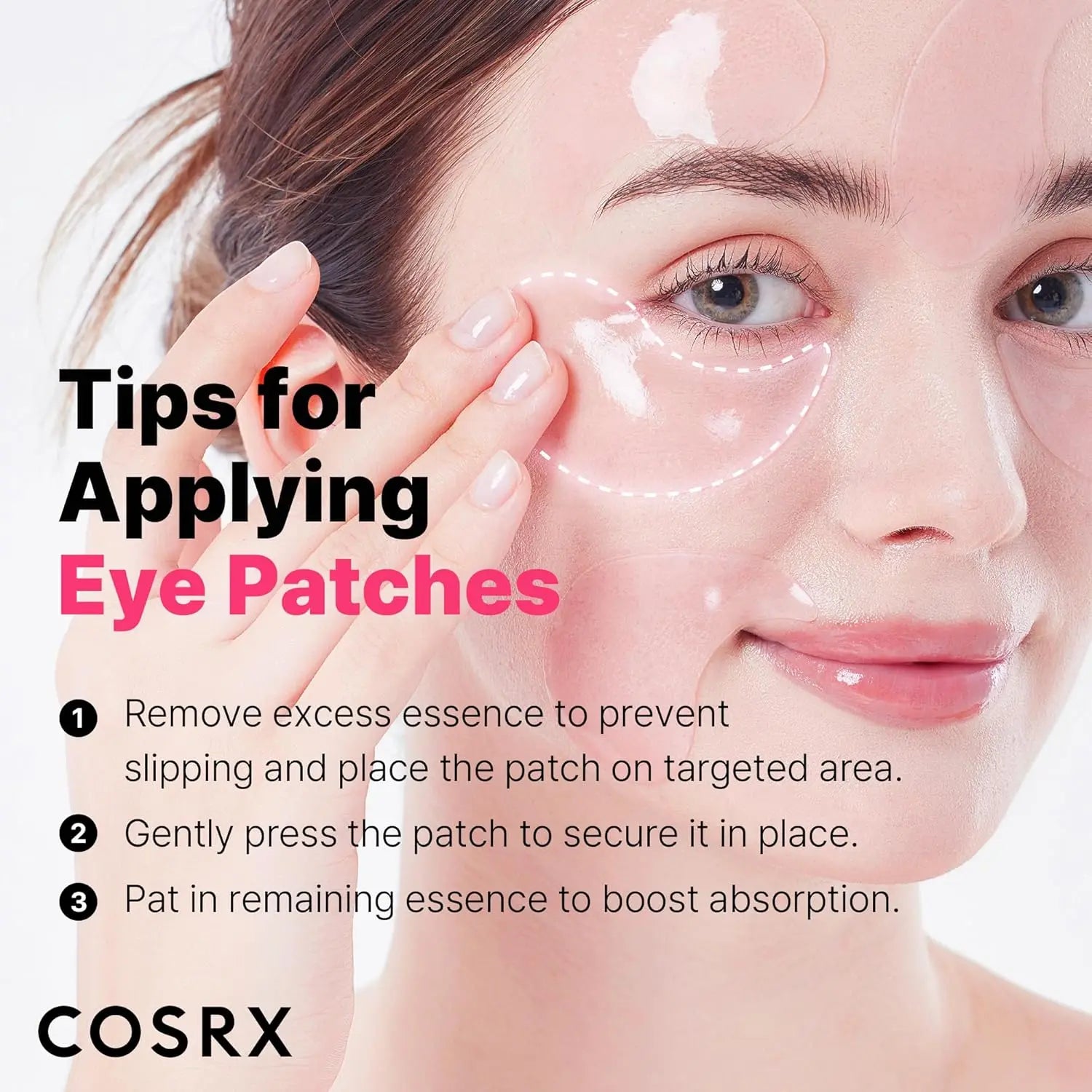 Hydrogel Eye Patches for Puffy Eyes and Dark Circles, 60 Patches, Korean Skin Care