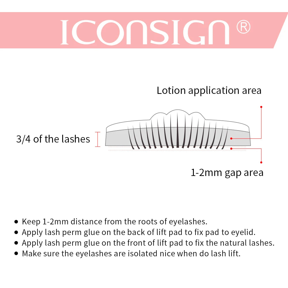 ICONSIGN Lash Lift Kit Lifiting Eyelash Enhancer. Curls last 6-8 weeks