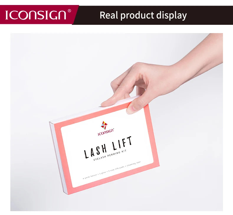 ICONSIGN Lash Lift Kit Lifiting Eyelash Enhancer. Curls last 6-8 weeks