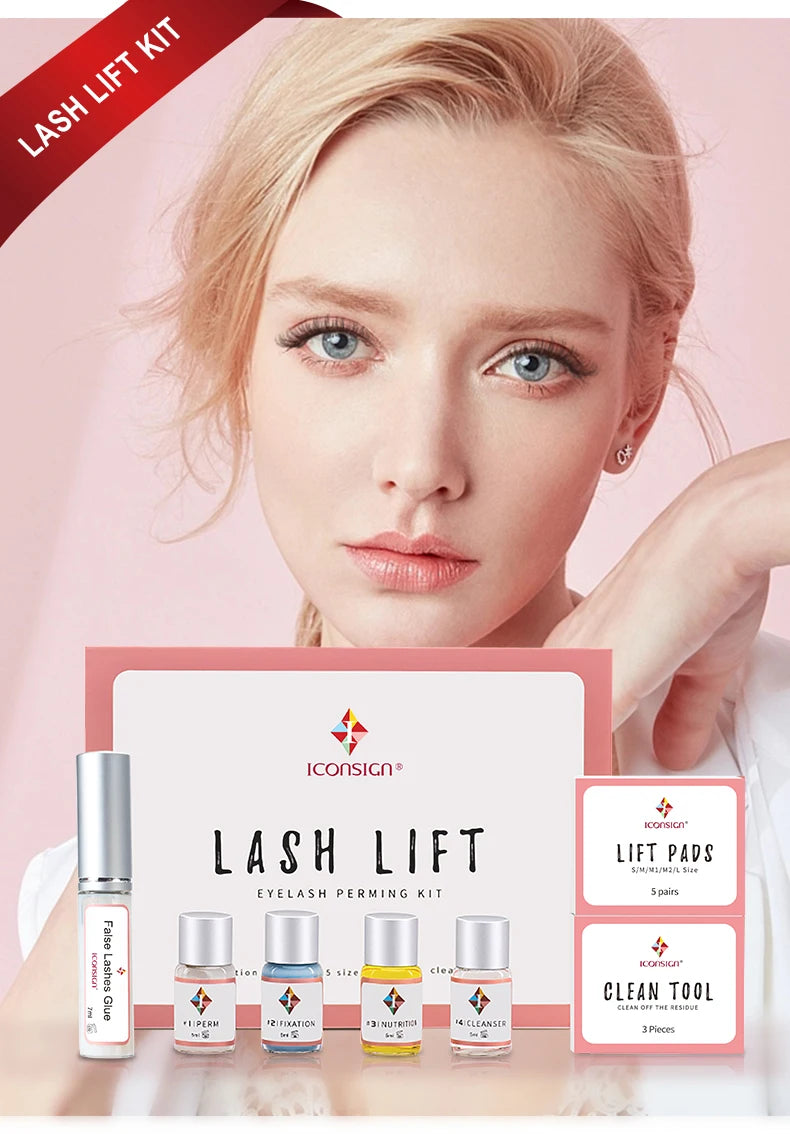 ICONSIGN Lash Lift Kit Lifiting Eyelash Enhancer. Curls last 6-8 weeks